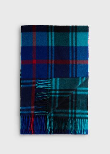 Paul Stuart Woven Cashmere Plaid Scarf