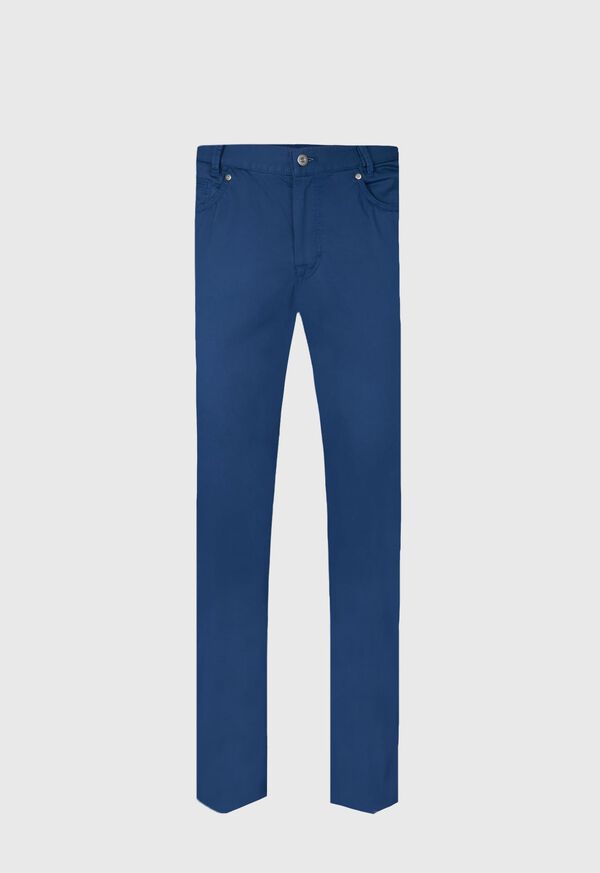 Paul Stuart Five Pocket Satin Finish Cotton Pant, image 1