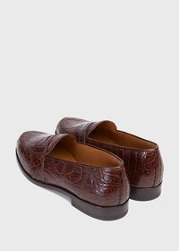Paul Stuart Lee II Low Vamp Crocodile Penny Loafer, thumbnail 4