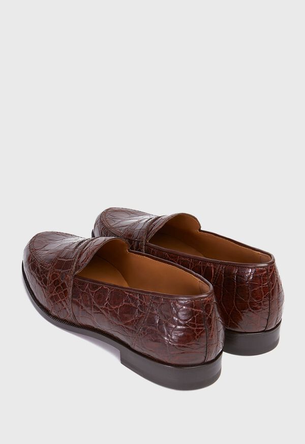 Paul Stuart Lee II Low Vamp Crocodile Penny Loafer, image 4