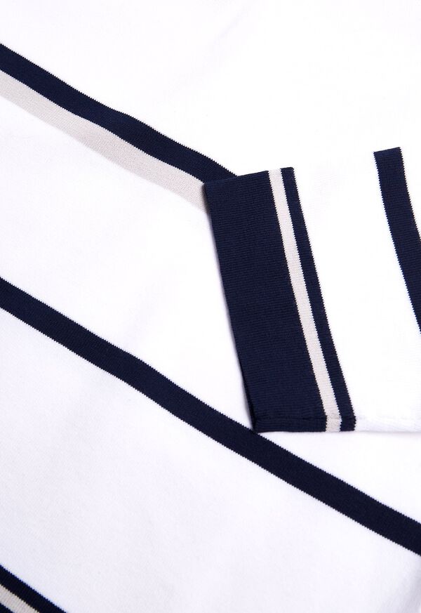 Paul Stuart Square Neck Striped Pullover, image 2