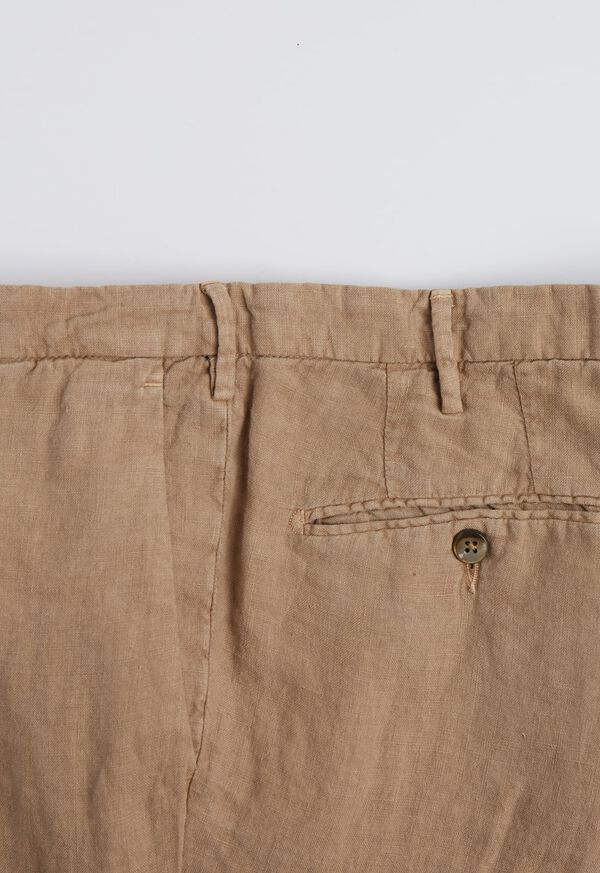 Paul Stuart Linen Khaki Garment Dyed Pant, image 3