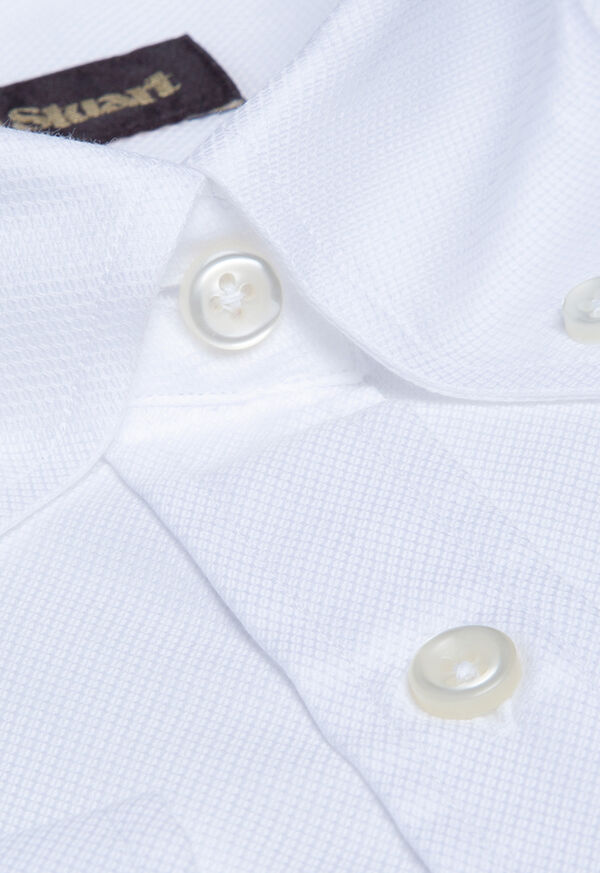 Paul Stuart Pique Classic Fit Cotton Button Down Shirt, image 2