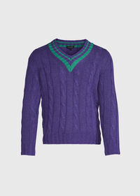 Paul Stuart Cable Tennis Sweater, thumbnail 1