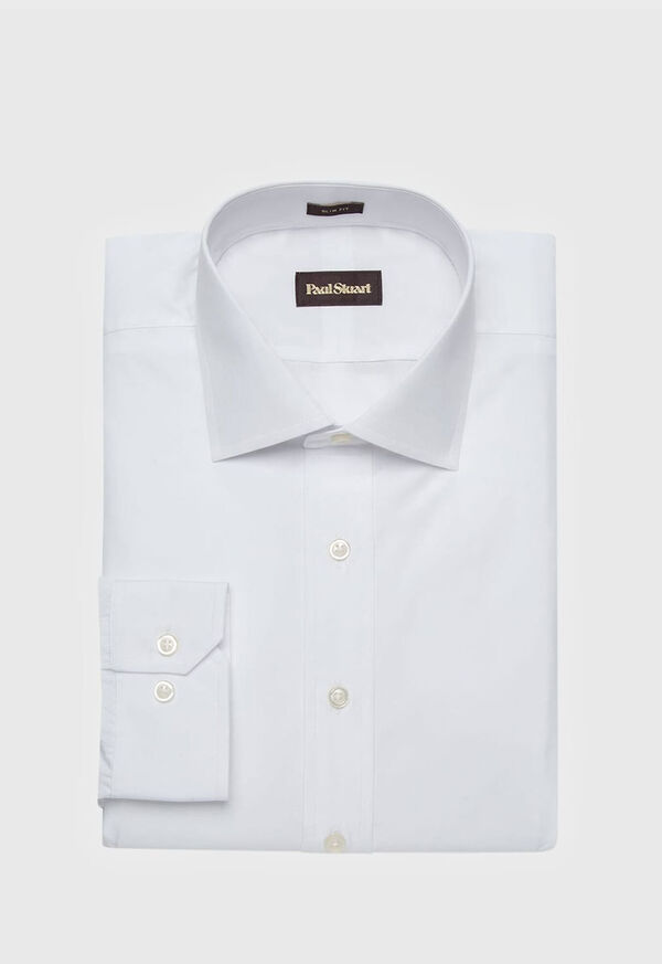 Paul Stuart Broadcloth Cotton Slim Fit Dress Shirt, image 1