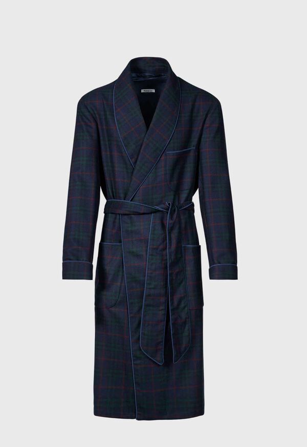 Paul Stuart Cashmere Tartan Robe, image 1