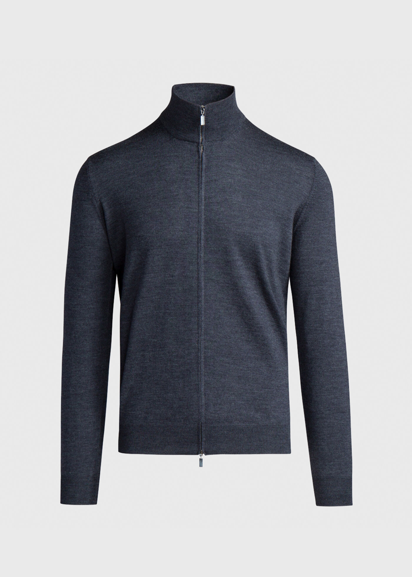 Merino Wool Zip Cardigan