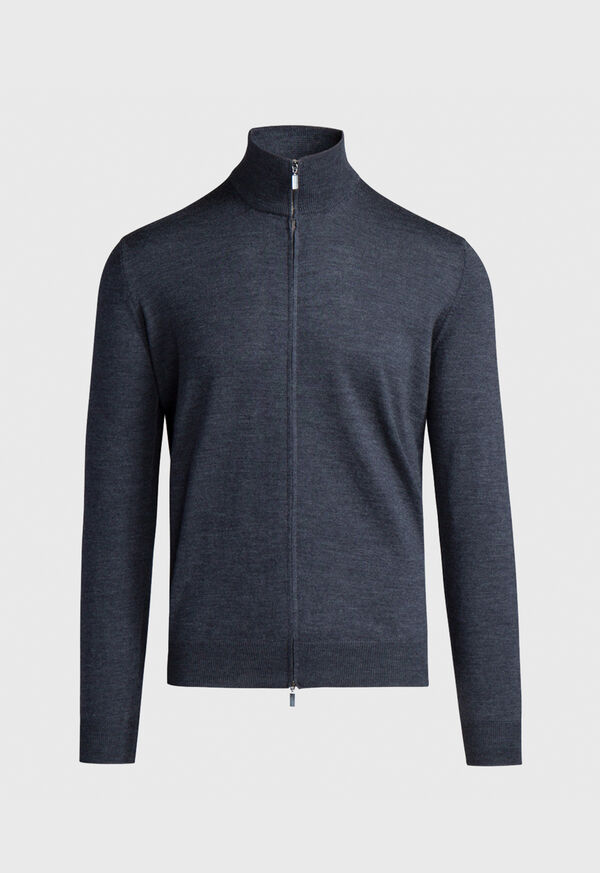 Paul Stuart Merino Wool Zip Cardigan, image 2