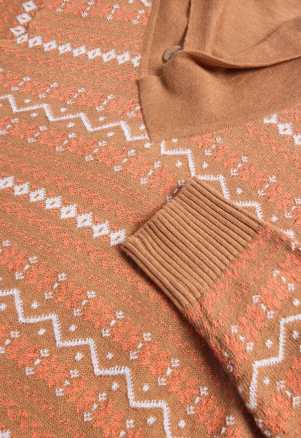 Paul Stuart Linen & Cotton Fairisle Sweater, image 3