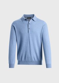 Paul Stuart Long Sleeve Cashmere Polo, thumbnail 1