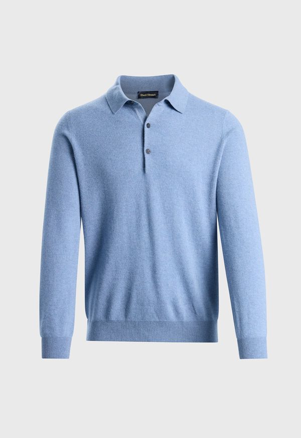 Paul Stuart Long Sleeve Cashmere Polo, image 1