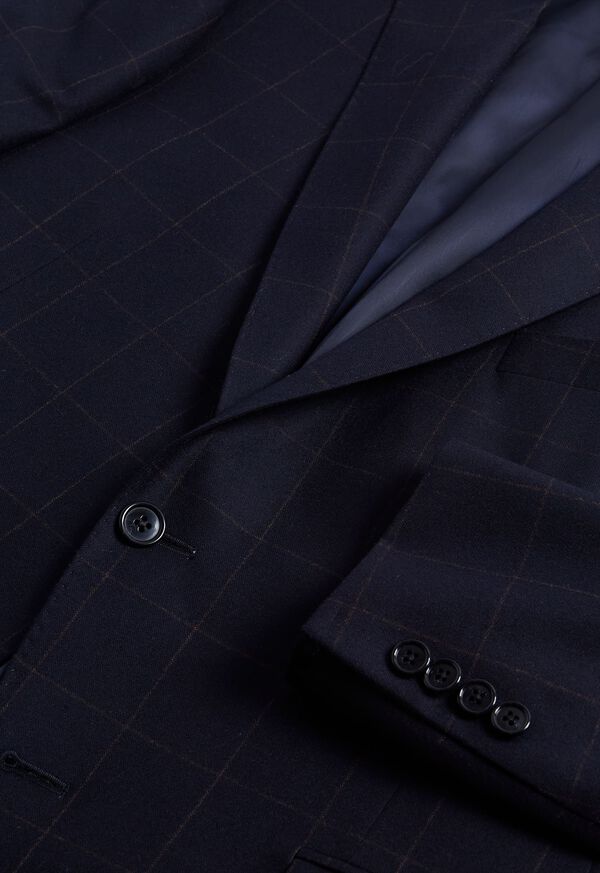 Paul Stuart Super 170s Wool & Cashmere Windowpane Jacket, image 2