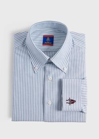 Paul Stuart Cotton Oxford Stripe Sport Shirt, thumbnail 1