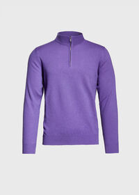 Paul Stuart Lightweight Cashmere Quarter Zip Sweater, thumbnail 1