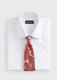 Paul Stuart Silk Print Tie, thumbnail 2