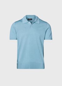 Paul Stuart Short Sleeve Silk Polo, thumbnail 1