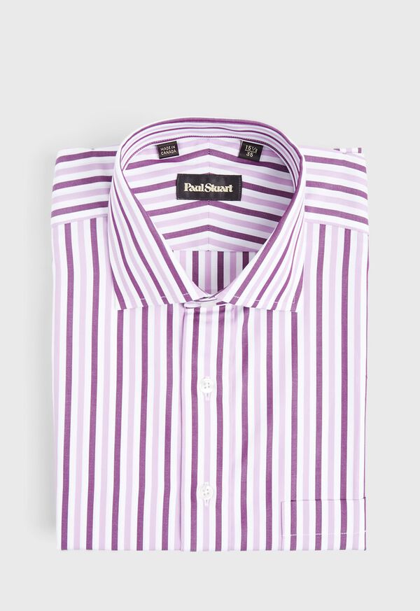 Paul Stuart Pink Wide Stripe Dress Shirt, image 1