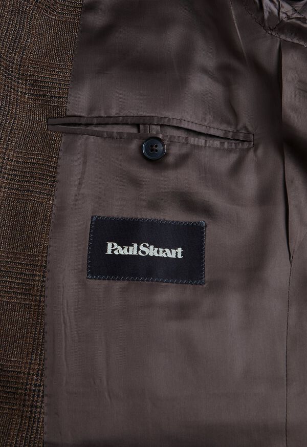 Paul Stuart Paul Fit Brown Plaid Wool Suit, image 5