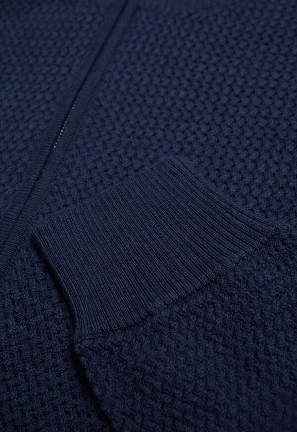 Paul Stuart Pique Full Zip Sweater, image 2