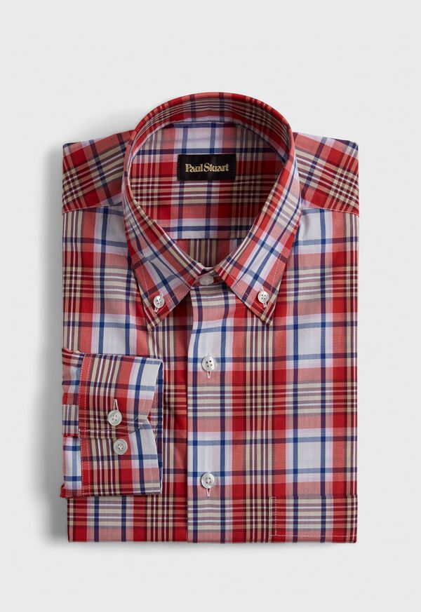 Paul Stuart Plaid Sport Shirt, image 1