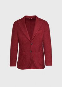 Paul Stuart Solid Crimson Fuzzy Soft Jacket, thumbnail 1