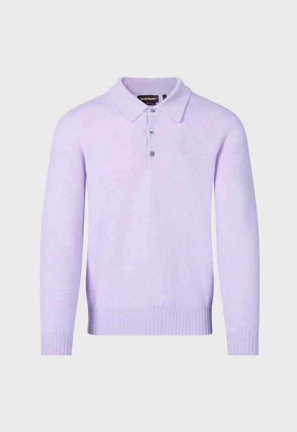 Paul Stuart Cashmere Long Sleeve Polo, image 1
