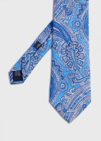 Paul Stuart Silk Twill Paisley Print Tie, thumbnail 1