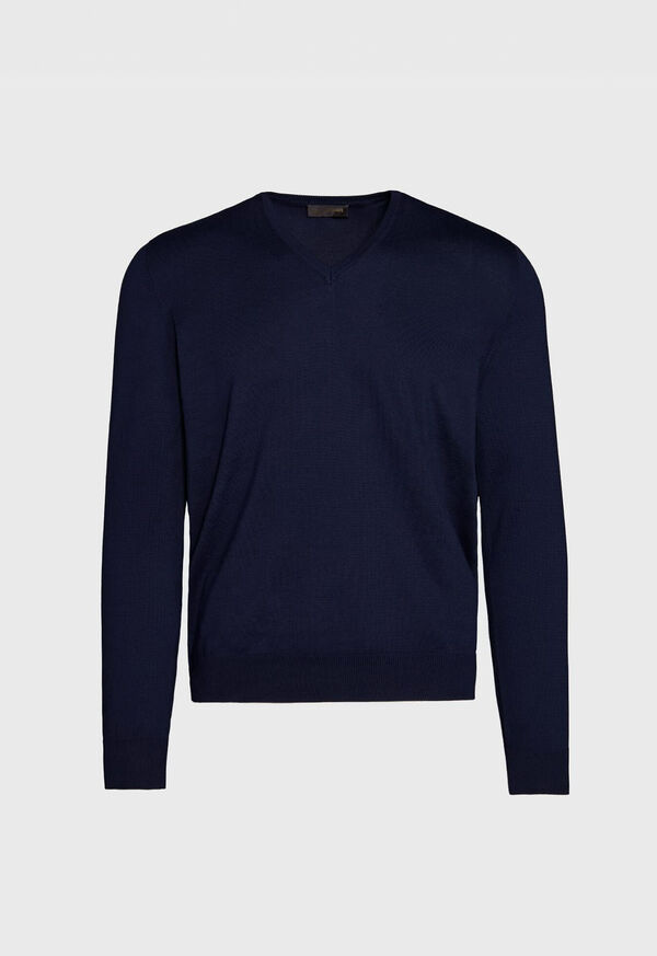 Paul Stuart Cotton V-Neck Sweater, image 1