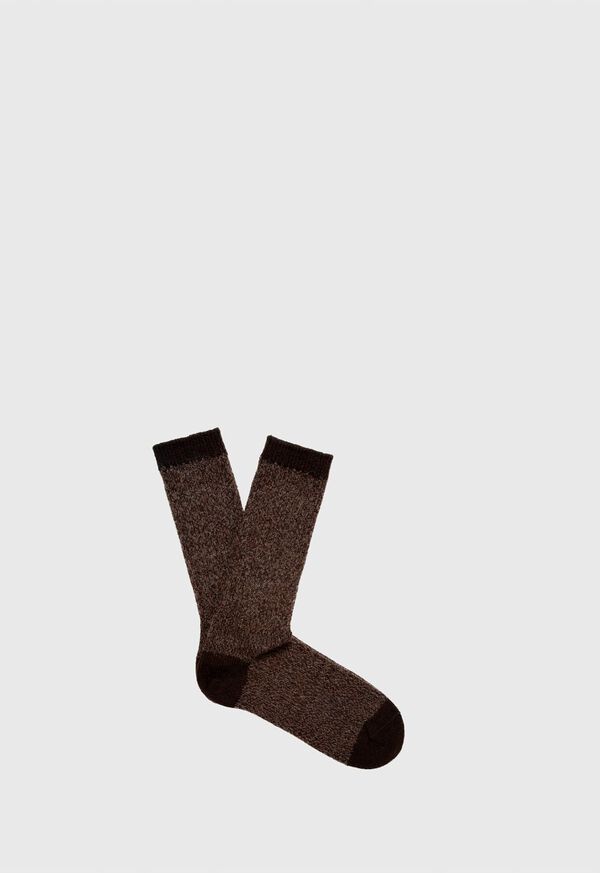 Paul Stuart Melange Alpaca Blend Boot Socks, image 1