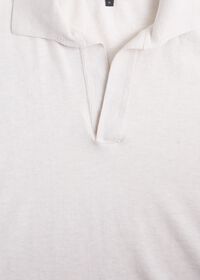 Paul Stuart Cotton Knit Johnny Collar Short Sleeve Shirt, thumbnail 3