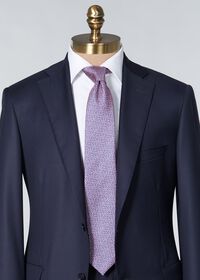 Paul Stuart Printed Silk Two Color Micro Oval Tie, thumbnail 2
