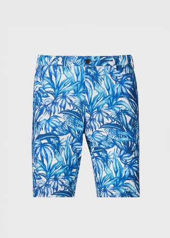 Paul Stuart Printed Seersucker Walk Short
