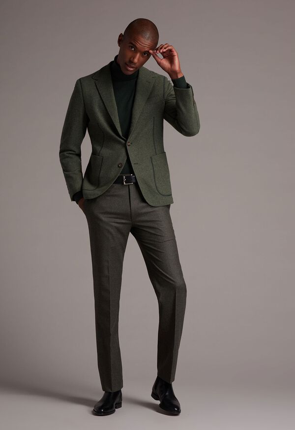 Paul Stuart Super 120s Sage Flannel Trouser, image 3