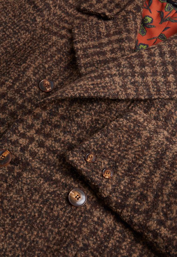 Paul Stuart Double Breasted Plaid Overcoat, image 2