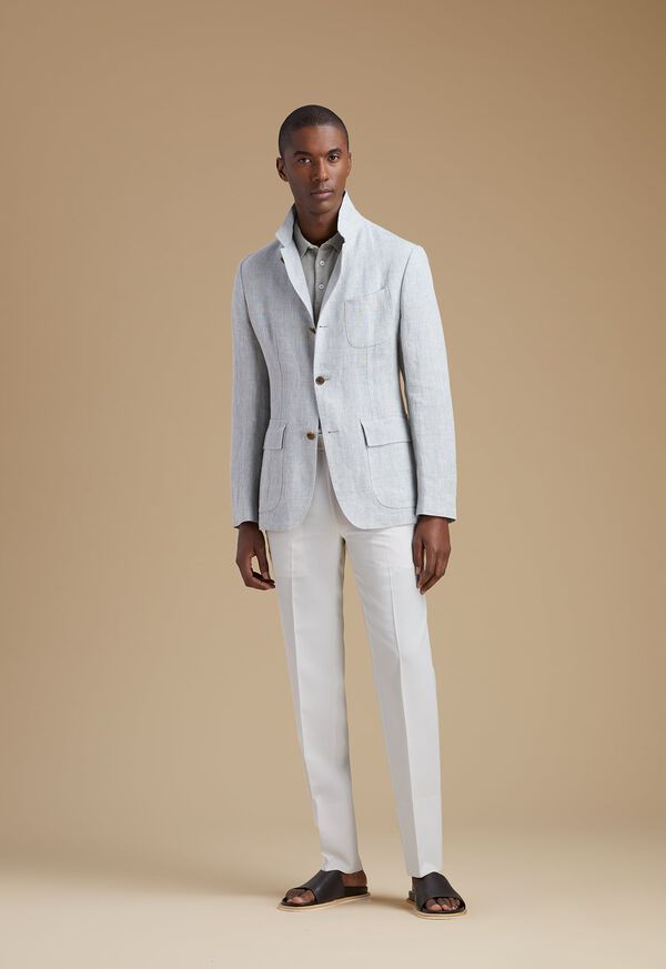 Paul Stuart Pearl Grey Linen, image 1