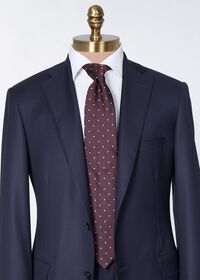 Paul Stuart Woven Silk Dot Tie, thumbnail 2