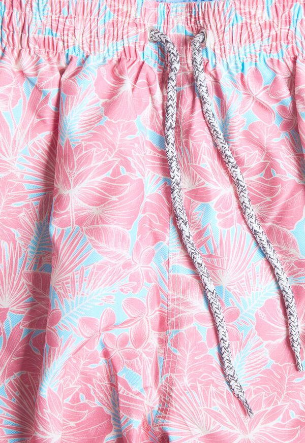 Paul Stuart Coral Floral Print Swim Trunk, image 2