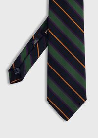 Paul Stuart Wool & Cotton Stripe Tie, thumbnail 1