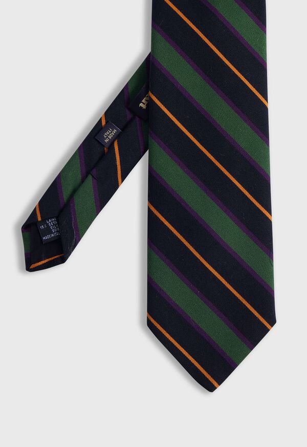 Paul Stuart Wool & Cotton Stripe Tie, image 1