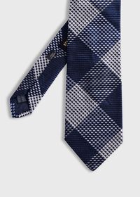 Paul Stuart Woven Silk Patchwork Plaid Tie, thumbnail 1