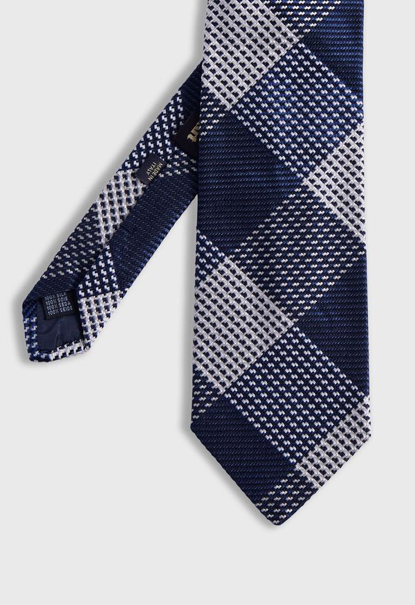 Paul Stuart Woven Silk Patchwork Plaid Tie, image 1
