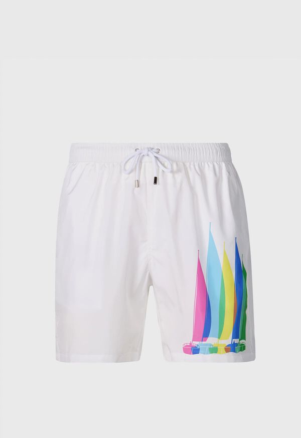 Paul Stuart Sailboat Swim Trunk, image 1