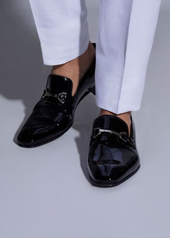 Paul Stuart Horatio Patent Leather Formal Bit Loafer