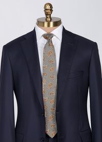 Paul Stuart Woven Silk Summer Paisley Tie, thumbnail 2
