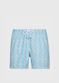 Paul Stuart Multicolor Zig Zag Swim Trunk, thumbnail 1