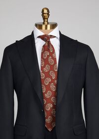 Paul Stuart Silk Paisley Unlined Tie, thumbnail 2