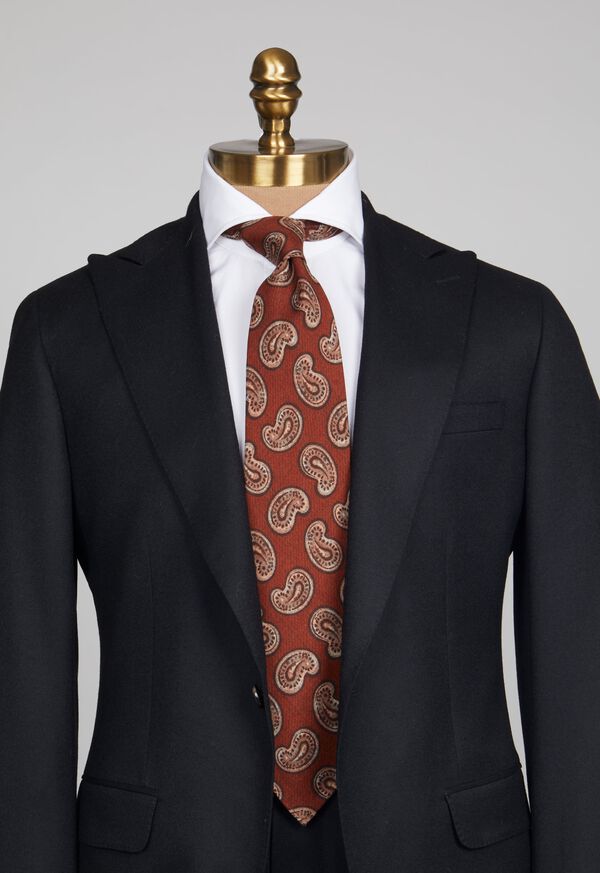 Paul Stuart Silk Paisley Unlined Tie, image 2