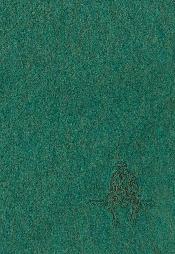 Paul Stuart Cashmere Solid Color Scarf with Embroidered Logo, image 34