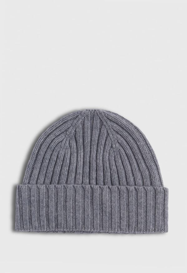 Paul Stuart Cashmere Ribbed Winter Hat, image 1