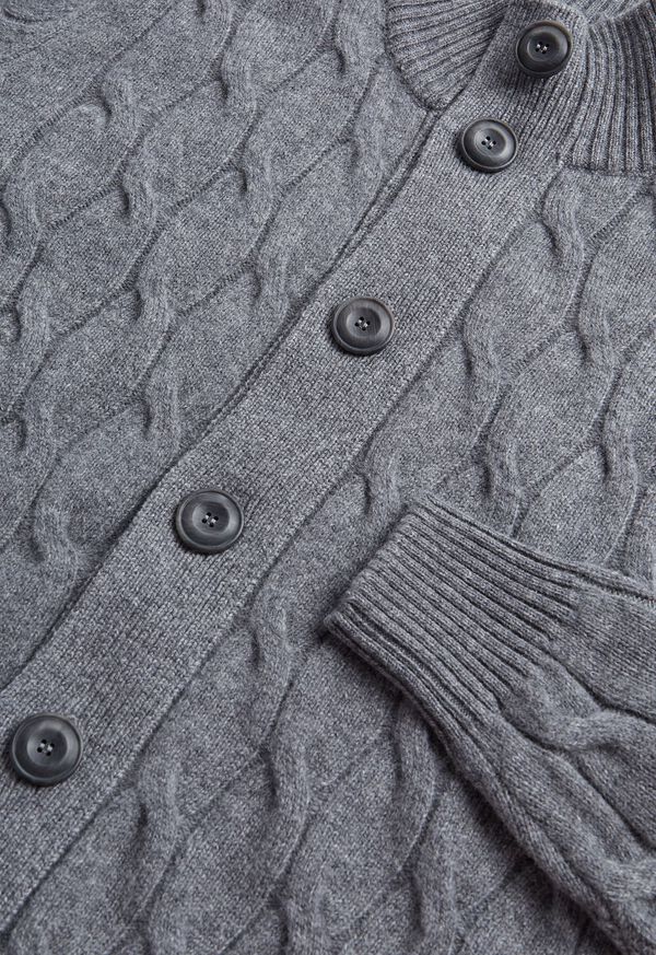 Paul Stuart Wool and Cashmere Cable Knit Cardigan, image 3